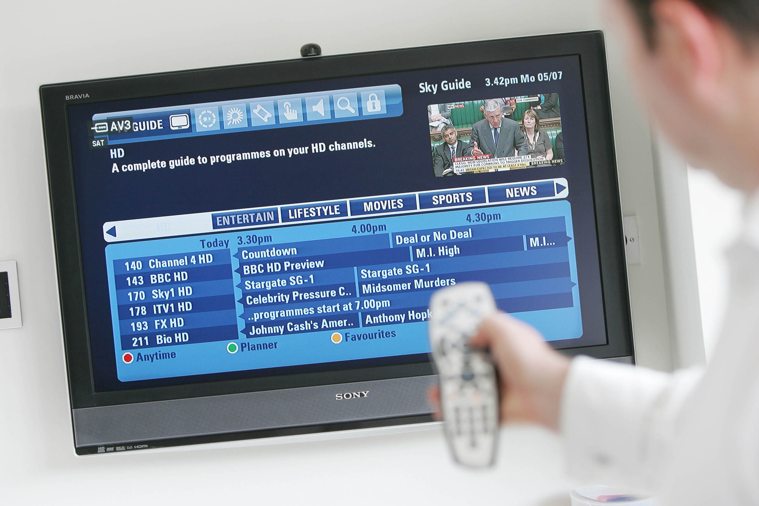 Sky+ EPG Sky EPG photo